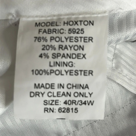 The Savile Row Hoxton Suit Pants in Gray - Size 34 Waist (Pants Only) - Picture 5 of 6